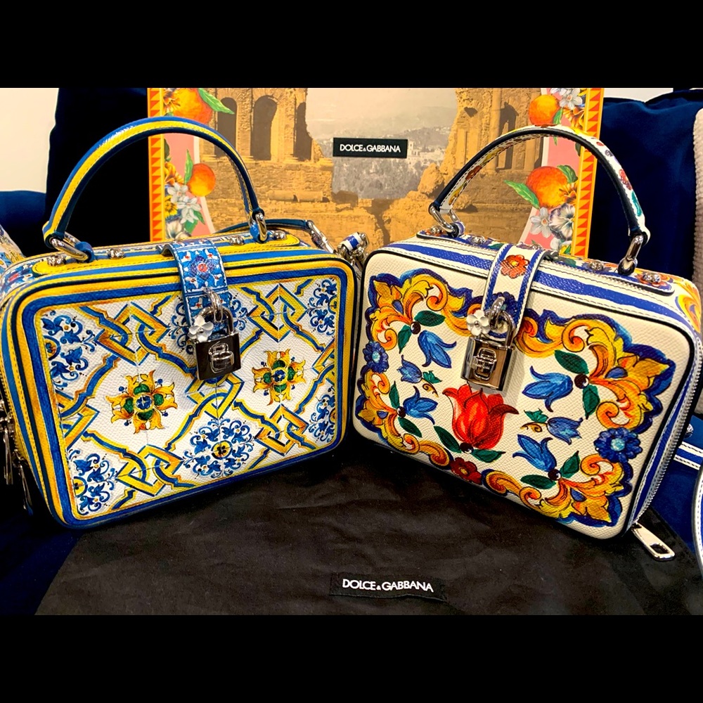 (2) Dolce & Gabbana Majolica bags